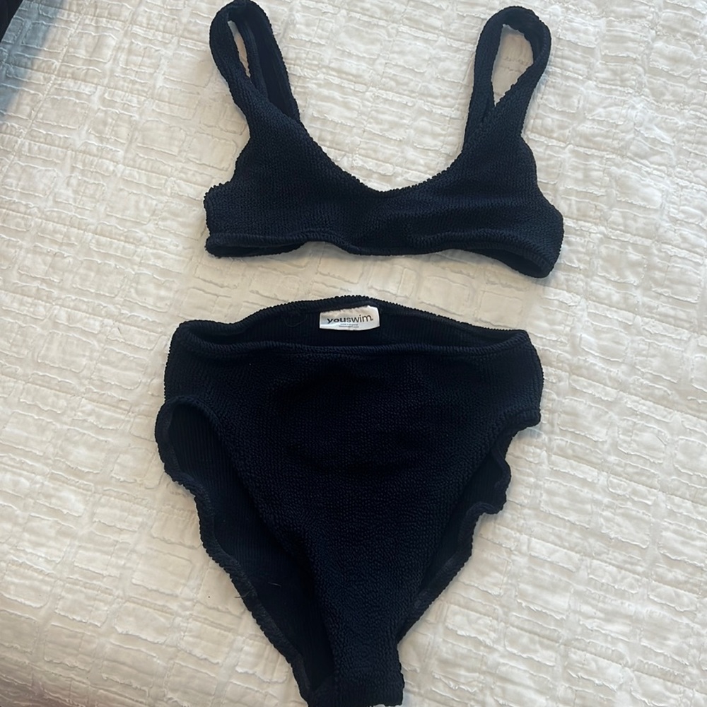 Youswim one size fits all high waisted bikini, Navy blue